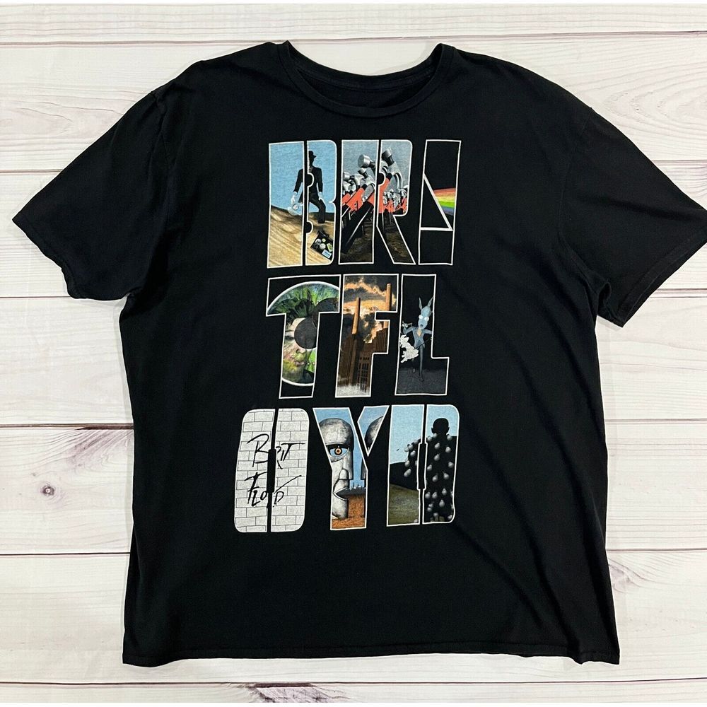 BRIT FLOYD Size 2XL Black T-Shirt - Pink Floyd Tribute Band Shirt UNIQUE